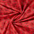 Tissu Seersucker Coton digital Céleste petites fleurs sur fond Rouge