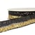 Bobine 13m Galon paillettes bicolore 32mm Or/noir