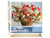 Peinture par Numéro Figured'Art - Bouquet multicolore - Kit de Loisir Créatif DIY Numéro d'Art Complet - 40x50cm toile roulée + châssis en bois à monter