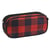 Trousse rectangulaire Damier Rouge et Noir 22 CM