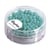 Silk - Bead Rocailles en verre, 4mm ø, vert menthe, Boîte 120 pièces