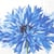 Lot de 4 serviettes en papier découpage collage 33 cm FLEUR BLEUE FA 1030