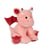 Peluche - Peluche Dragon Trendy, Rose Poudré 30 cm