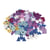 Caoutchouc mousse Fable Mix Paillettes, 3 - 4cm, autocollant, 80 pces