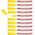 Lot de 10 marqueurs permanents - EDDING - Pointe fine 1 mm - Jaune