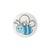 Bouton culot abeille 15mm (Bleu)