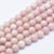 Fil de 56 perles ronde en pierre naturelle OPALE ROSE 6 mm