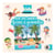 MégaCréa DIY - Carnet de gommettes avec scène Les Vacances, 21 x 21 cm