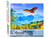 Peinture par Numéro Figured'Art - Aigle et Paysage de Suisse - Kit de Loisir Créatif DIY Numéro d'Art Complet - 40x50cm sans châssis en bois