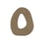 Lettre majuscule O en bois MDF à décorer - 15 cm