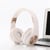 Casque Audio Bluetooth 4.2 Or Super Basse Avec Contrôle Complet Et Lecture Musique Blanc YONIS