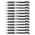 Lot de 12 Stylos roller Pentel EnergEL - Noir - Pointe 0,7 mm - Rechargeable