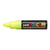 Lot de 6 Marqueurs pointe large biseautée POSCA PC8K 8mm Jaune Fluo POSCA