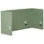 Séparateur de Bureau Complet Vert en PET Acoustique Recouvert de Tissu 120 x 60 cm avec Pinces de Fixation