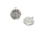 1 Pendentif fleur marguerite 25.5*22mm -  acier inox 304