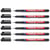 Lot de 6 feutres permanents pointe moyenne 1 mm - EDDING - Noir