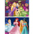 2 puzzles en bois disney princess : cendrillon ariel raiponce jasmine banche neige tiana 2 x 50 pièces - dessin animé - educa - 19672
