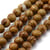 Fil de 60 perles ronde naturelle fabrication bijoux BOIS LISSE 6 MM