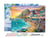 Peinture par Numéro Figured'Art avec Cadre - Vacances à la plage - Kit de Loisir Créatif DIY Numéro d'Art Complet - 40x50cm toile tendue sur châssis