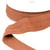 Bobine 10m élastique 2 bandes en relief marron chocolat 45mm
