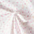 Tissu Popeline de Coton légère Petites fleurs jaunes et rose sur fond Blanc