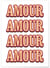 Affiche Amour | A3 : 29,7x42cm