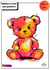 Peinture aux pochoirs Panash débutant enfants et adultes - Ourson en 4 pochoirs - cadeau naissance