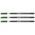 Lot de 3 feutres de coloriage pointe fine - EDDING - 1200 vert olive - 1 mm