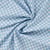Tissu Seersucker Coton digital Carreaux Bleu sur fond Blanc