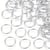 200 anneaux brises de jonction 6 mm métal argenté clair - création bijoux perles