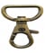 Mousqueton Laiton vieilli avec clapet ouverture 25 mm X 1 - Union Knopf Marron