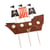Cake Topper Pirate Kraft Noir/Or
