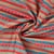 Tissu Seersucker Coton digital ethnique géométrique à rayures sur fond Multicolore