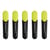 Lot de 5 surligneurs - SCHNEIDER - Pointe biseautée 1+5 mm - Jaune