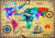 Puzzle 2000 pièces - Colorful World Map - Bluebird Puzzle