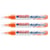 Lot de 3 marqueurs peinture pointe moyenne 2-3 mm - EDDING - Orange fluorescent - 5100