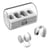 Ecouteurs Bluetooth Conduction Sonore Avec Affichage Digital Etanche Noir Blanc YONIS
