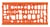 Organigraphe - MINERVA - Orange Transparent - Lot de 10 - Matière Biosourcée
