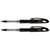 Lot de 2 Feutres plume PENTEL Tradio TRJ94A - Encre noire - Pointe plastique - Corps vernis noir