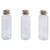 Récip.verre av. couvercle liège, ø2,3cm, 6,5cm, 20ml, ouverture 1,2cm,boîte 3 pces