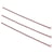 Clou / Tige à oeillet Or rose Ø 0,6 mm x 35mm 15 pièces