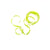Mini ruban gros grain Jaune fluo 0,5 cm