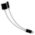 Avizar Adaptateur Audio & Charge Apple Lightning vers Lightning et Jack 3.5mm Blanc