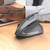 Souris Bluetooth Sans Fil Ergonomique 2400 DPI 6 Boutons Pour PC et Mac Gris YONIS