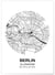 Poster Carte Berlin | A3 : 29,7x42cm