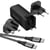 ENERGIZER Chargeur Secteur Ports USB-C et USB-A 65W PD GaN avec Adaptateurs EU / UK / US Noir