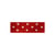 Disquette 25m ruban double face à pois rouge 15mm