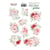 Planche de stickers couleur embelissement Fabrika Decoru PEONY GARDEN 213