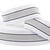 Bobine 22m Elastique bandes métal 40mm blanc
