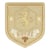 Ecusson thermocollant sport classique beige 5cm x 4,5cm